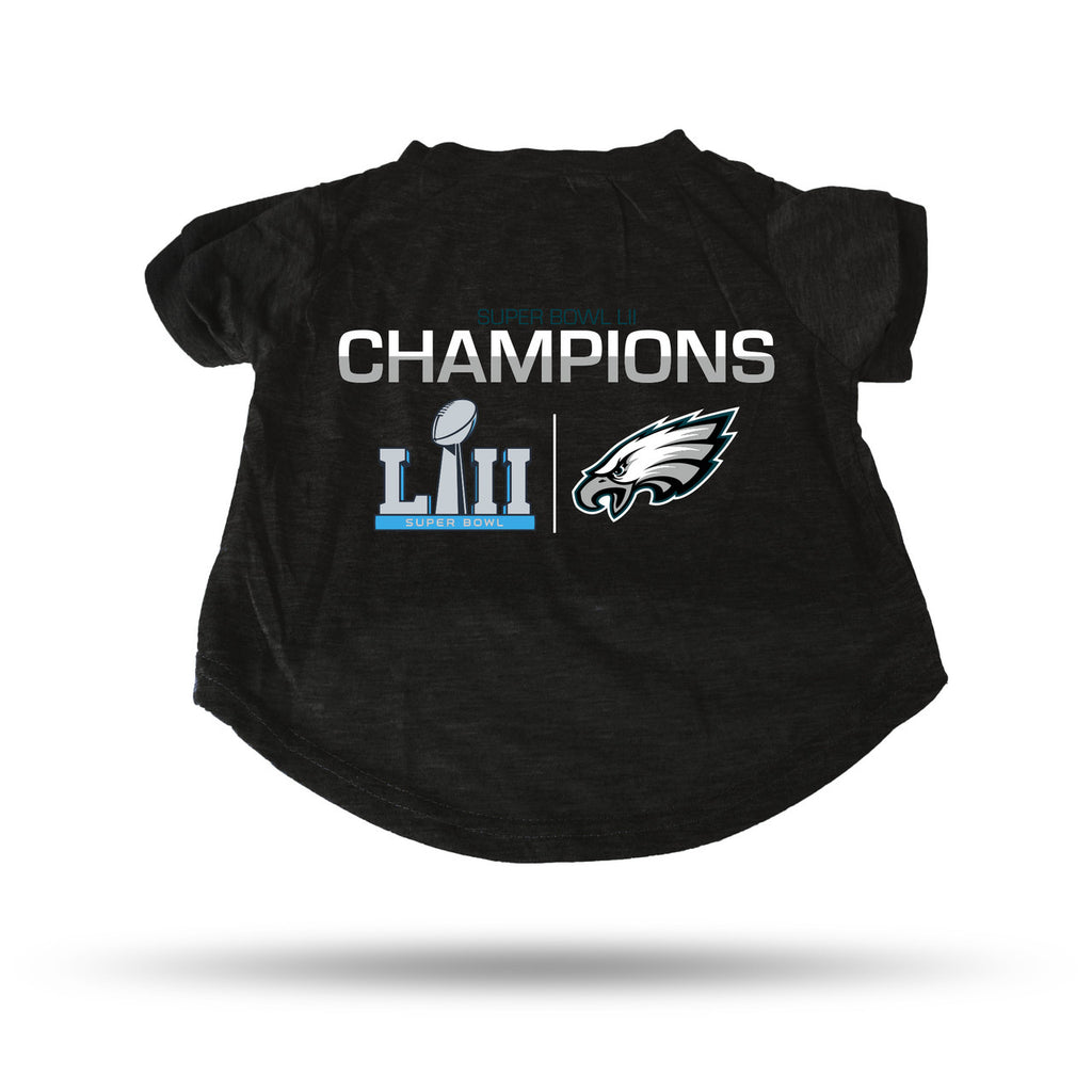 Philadelphia Eagles Pet T-Shirt Size Small Super Bowl 52 Champs - Rico Industries