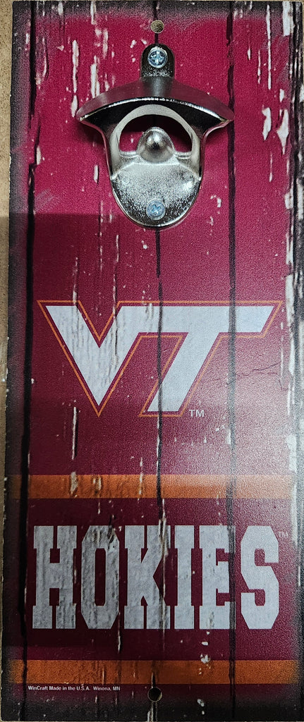 Virginia Tech Hokies Sign Wood 5x11 Bottle Opener Alternate - 14