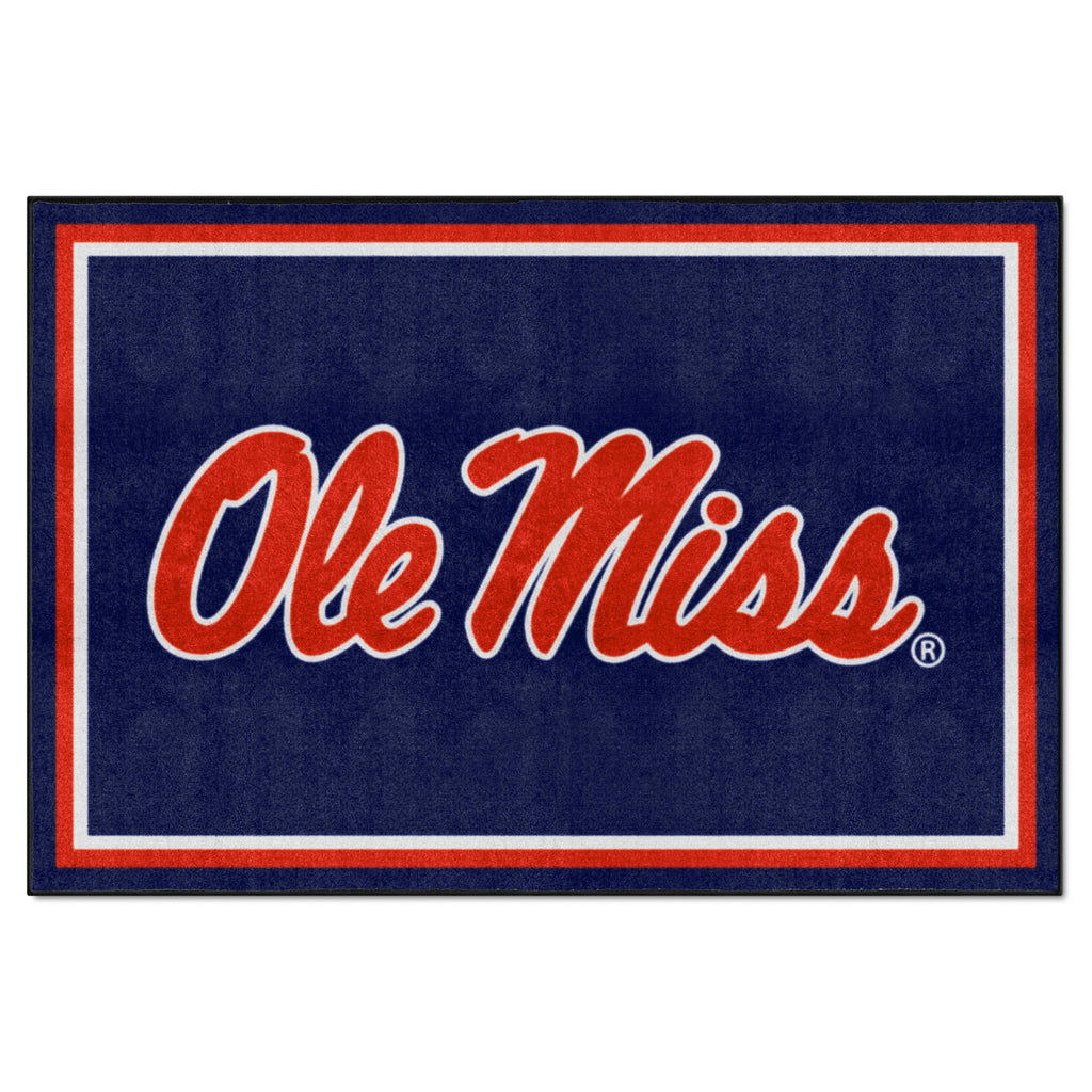 Fanmats - University of Mississippi (Ole Miss) 5x8 Rug 59.5''x88''