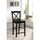 Black 30 In X Back Bar Stool - Linon
