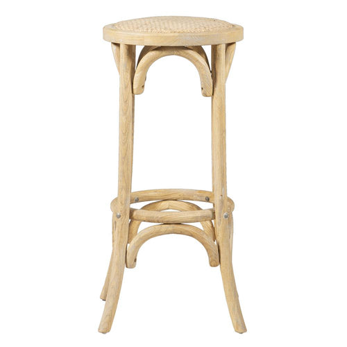 Rae Rattan Seat Backless Bar Stool - Linon