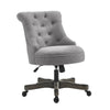 Sinclair Office Chair, Light Gray - Linon