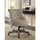 Sinclair Office Chair, Light Gray - Linon