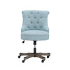 Sinclair Office Chair, Light Blue - Linon