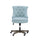 Sinclair Office Chair, Light Blue - Linon