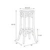 Rae Rattan Seat Backless Bar Stool - Linon