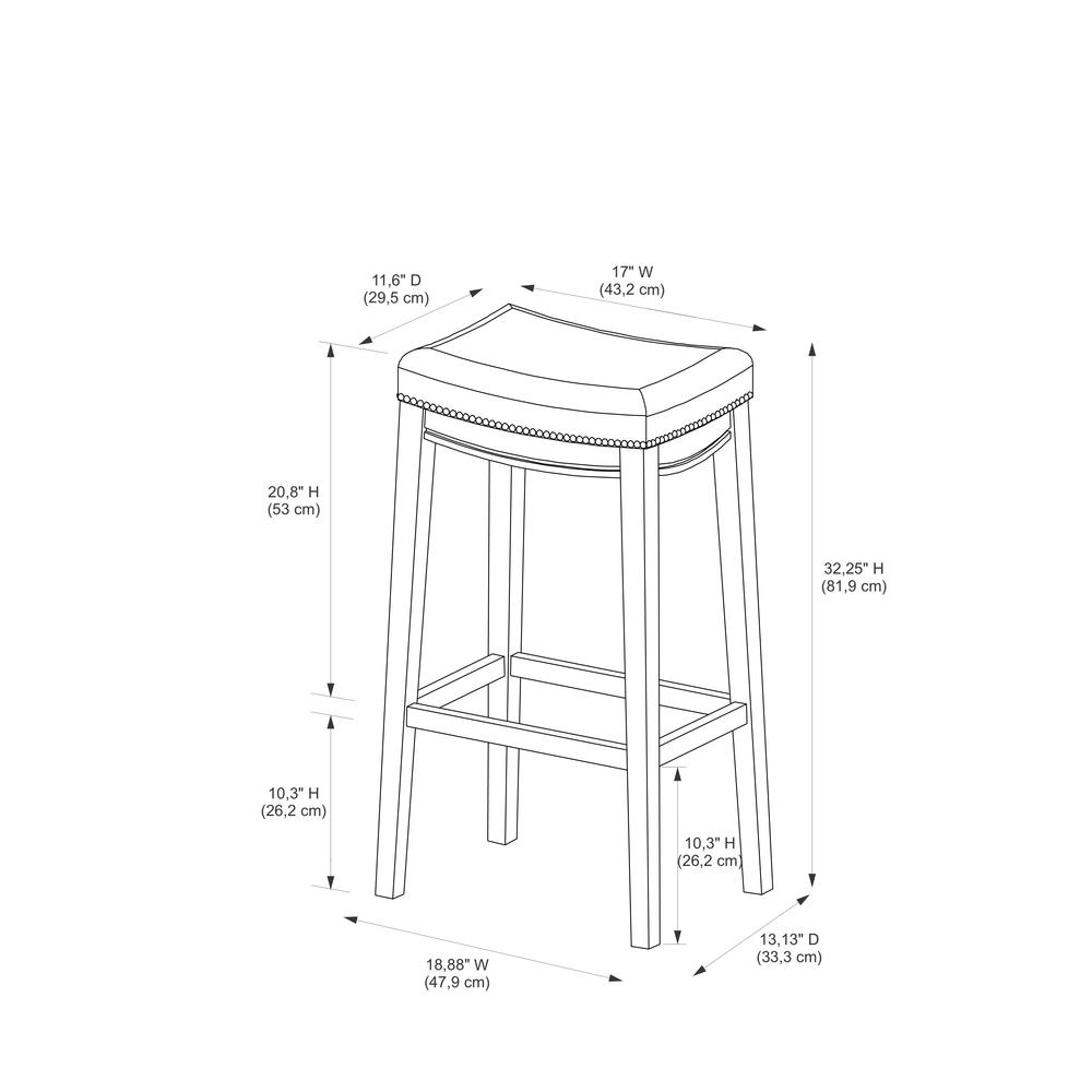 Claridge Linen Bar Stool - Linon