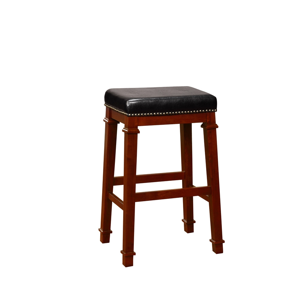 Kennedy Backless Pu Bar Stool - Linon