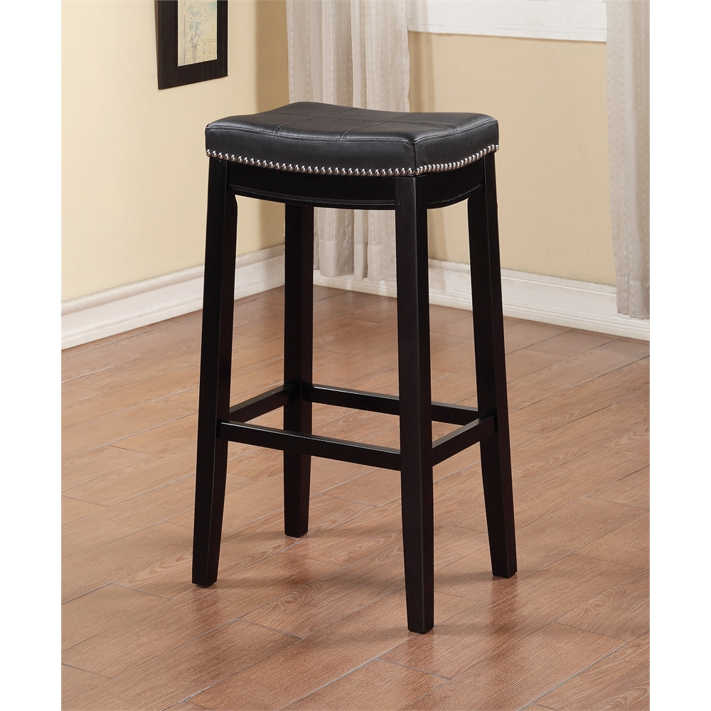 Claridge Black Barstool - Linon