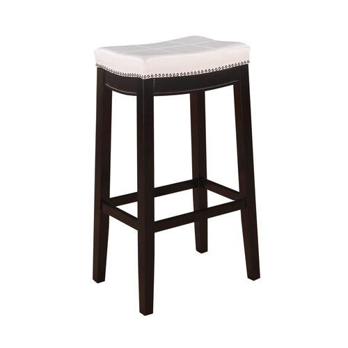 Claridge White Pu Barstool - Linon