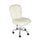 Faux Flokati Armless Office Chair, White - Linon