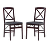 Triena 18 In X Back Folding Chair - Set Of Two - Linon