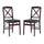 Triena 18 In X Back Folding Chair - Set Of Two - Linon