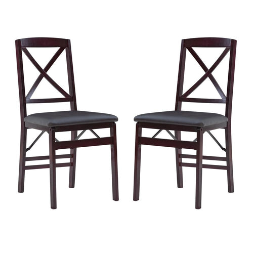 Triena 18 In X Back Folding Chair - Set Of Two - Linon