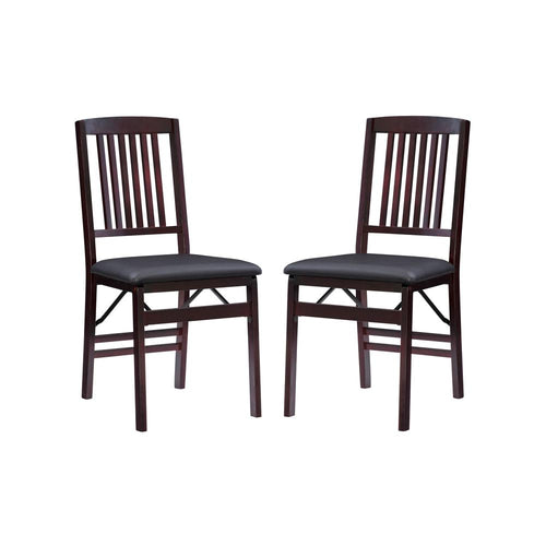 Triena 18 In Mission Back Folding Chair - Set Of Two - Linon