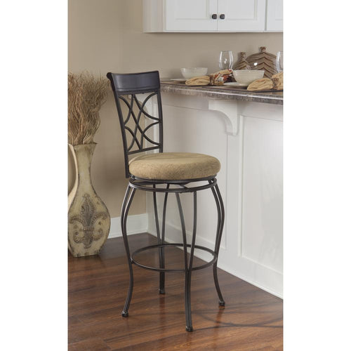 Curves Back Bar Stool 30 - Linon