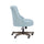 Sinclair Office Chair, Light Blue - Linon