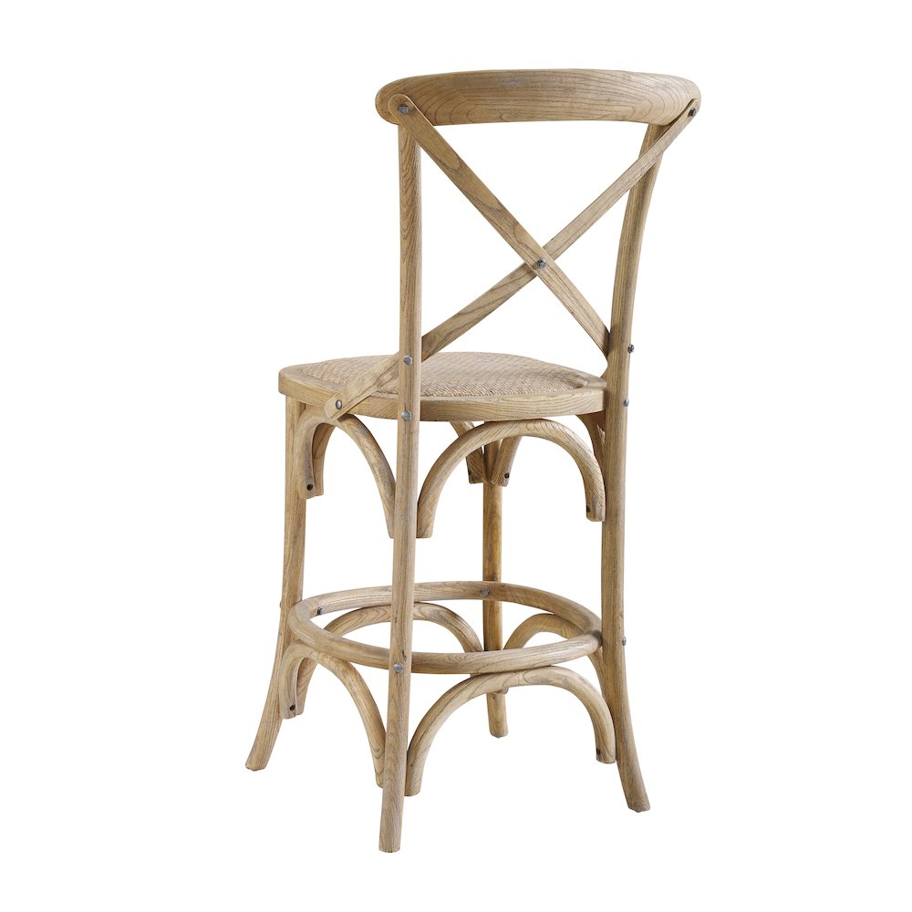 Roxy 30 In Gray Wash Bar Stool - Linon
