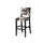 Corey Black Cow Print Bar Stool - Linon