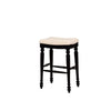 Marino Black Backless Bar Stool - Linon