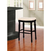 Marino Black Backless Bar Stool - Linon