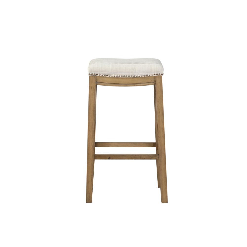 Claridge  Linen Striped Bar Stool - Linon