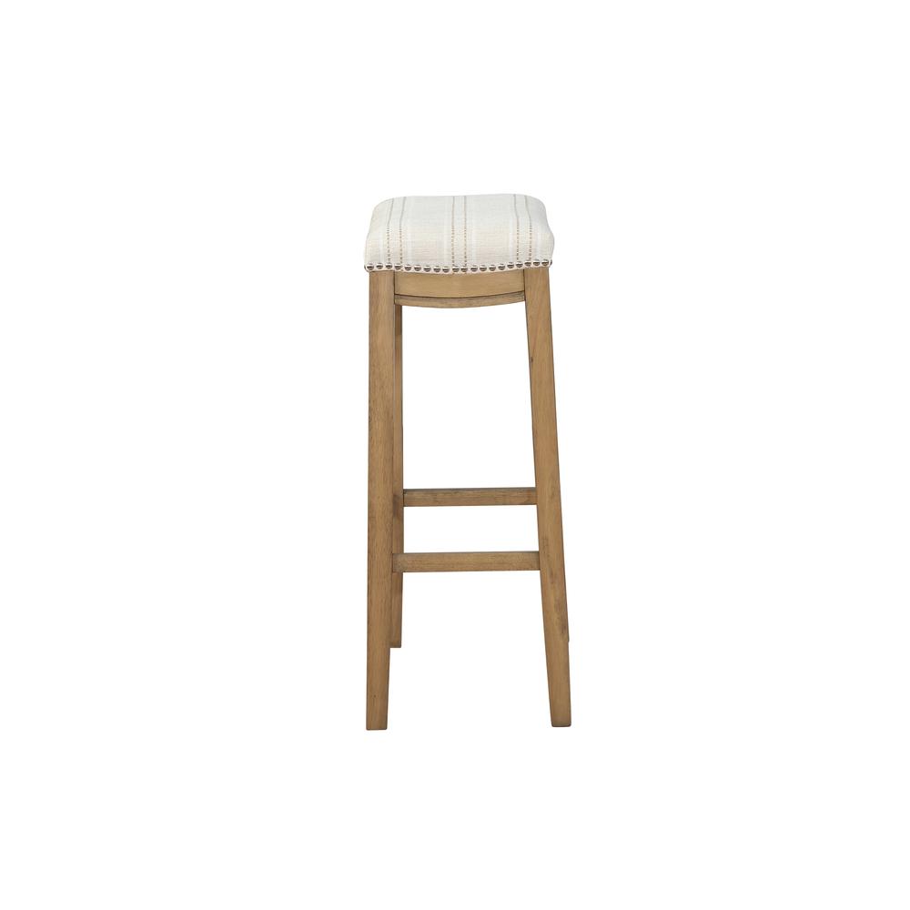 Claridge  Linen Striped Bar Stool - Linon