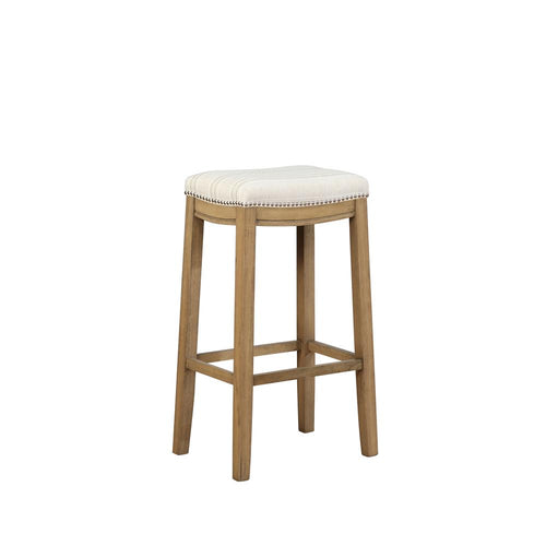 Claridge  Linen Striped Bar Stool - Linon