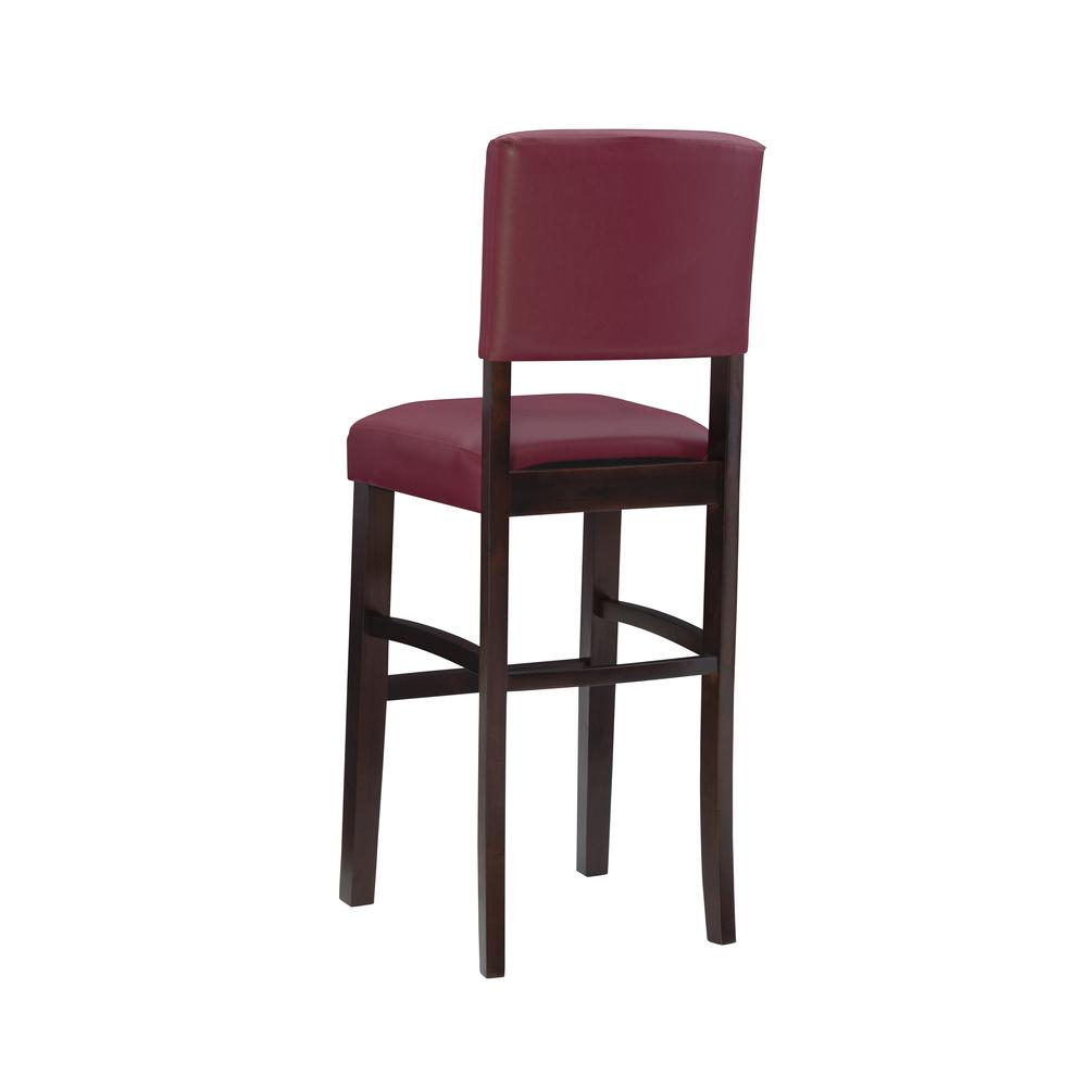 Monaco Bar Stool Dark Red - Linon