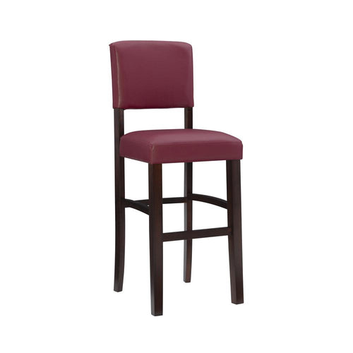 Monaco Bar Stool Dark Red - Linon