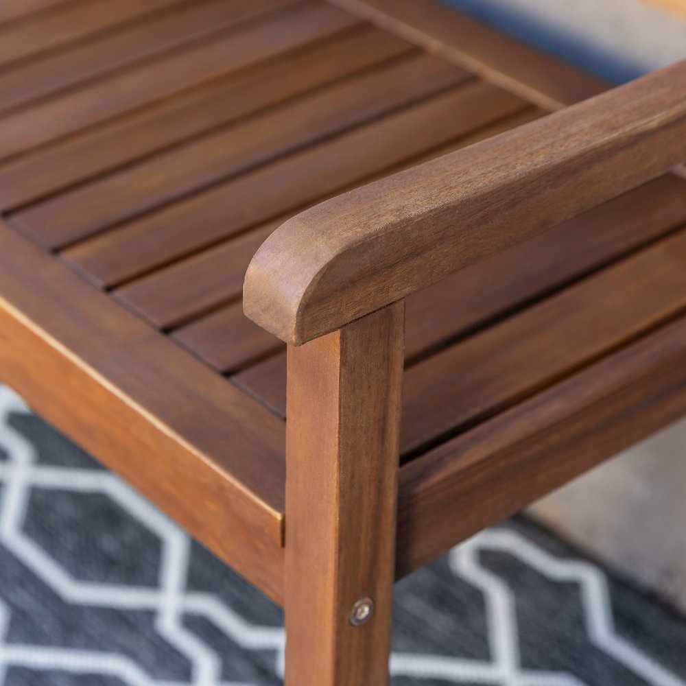 Catalan Bench - Acorn Finish - Linon