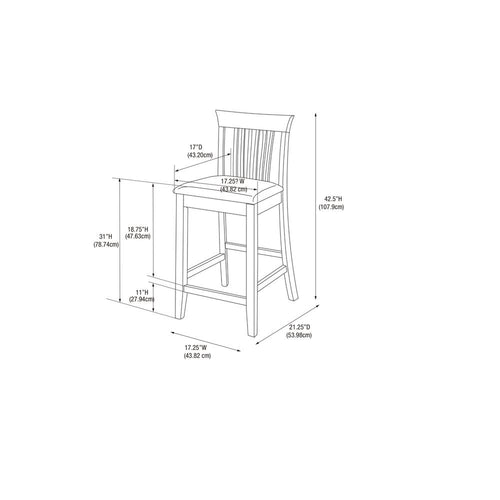Triena 30 In Craftsman Bar Stool - Linon