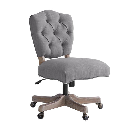 Kelsey Office Chair, Gray - Linon