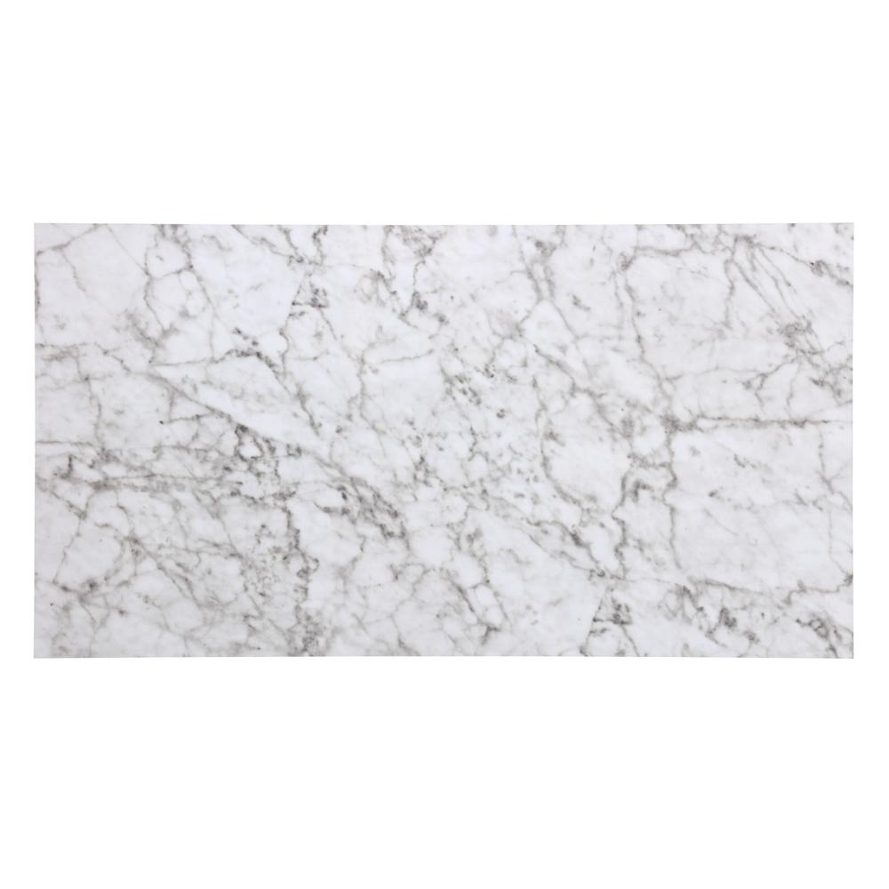 Lancer 3 Piece Tavern Set, White Faux Marble - Linon