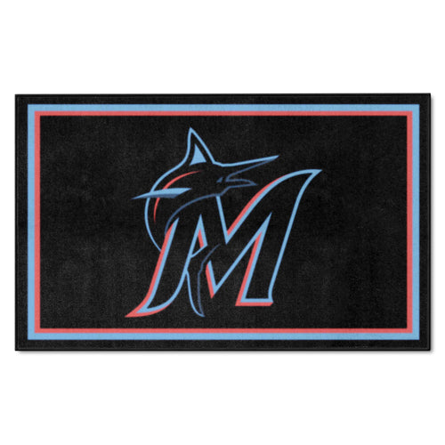 Fanmats - MLB - Miami Marlins 4x6 Rug 44''x71''