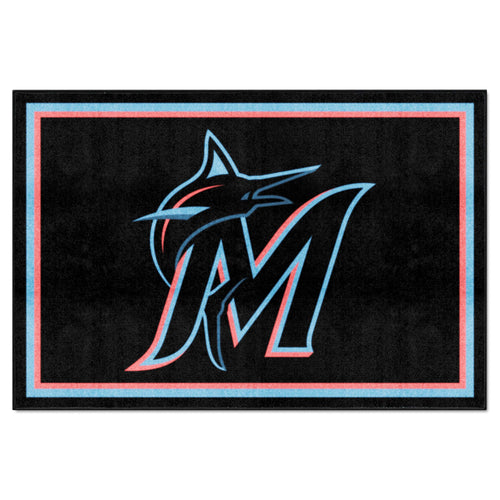 Fanmats - MLB - Miami Marlins 5x8 Rug 59.5''x88''