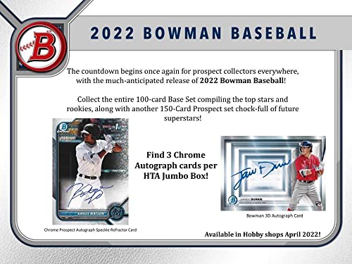 2022 Bowman Baseball Jumbo Hobby Box - Topps Company Inc