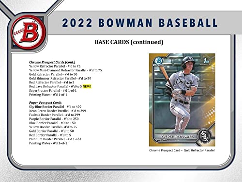 2022 Bowman Baseball Jumbo Hobby Box - Topps Company Inc