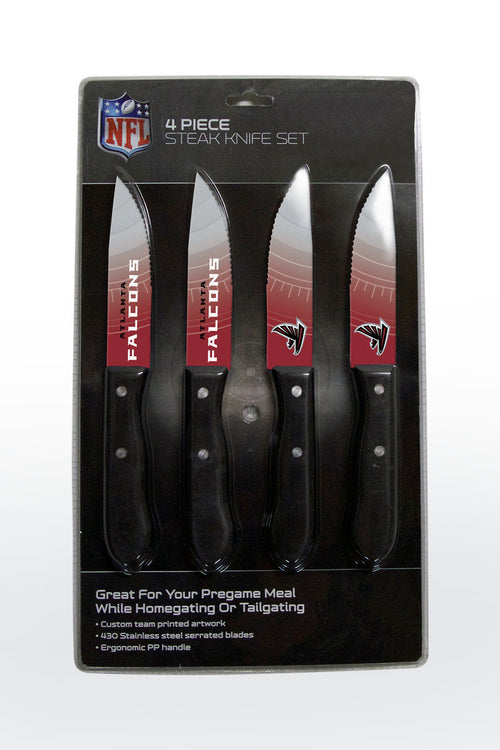 Atlanta Falcons Knife Set Steak 4 Pack - The Sports Vault
