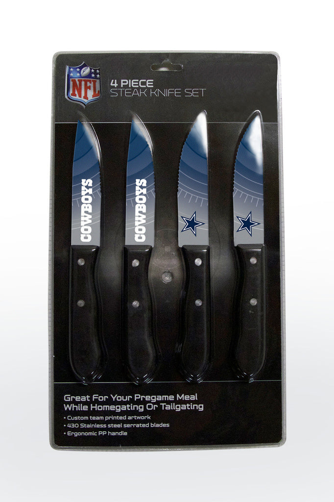 Dallas Cowboys Knife Set Steak 4 Pack - The Sports Vault