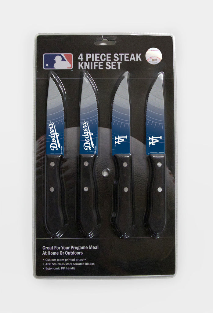 Los Angeles Dodgers Knife Set Steak 4 Pack - The Sports Vault