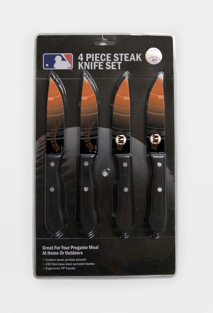 San Francisco Giants Knife Set Steak 4 Pack - The Sports Vault