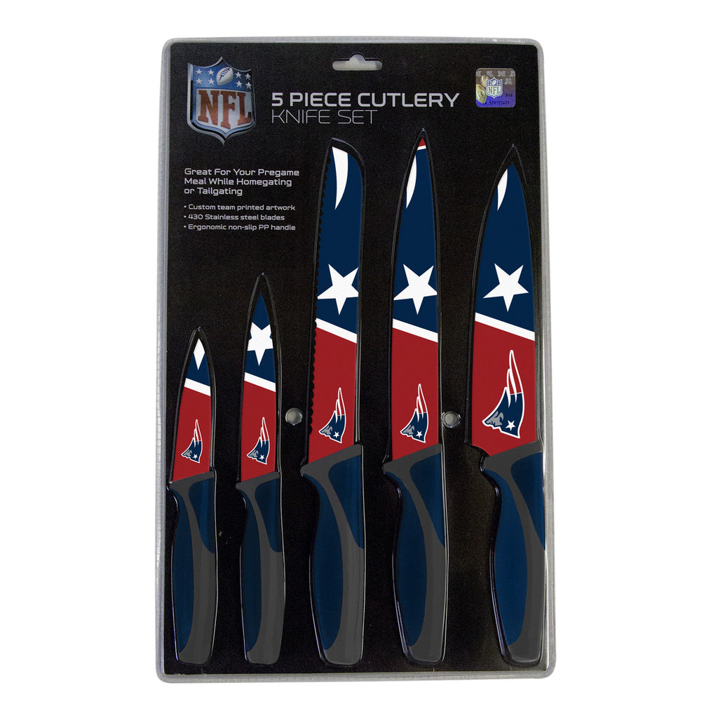 New England Patriots Knife Set - Kitchen - 5 Pack - The Sports Vault