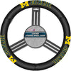 Michigan Wolverines Steering Wheel Cover Leather CO -