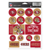 San Francisco 49ers Decal Sheet 5x7 Vinyl - Wincraft