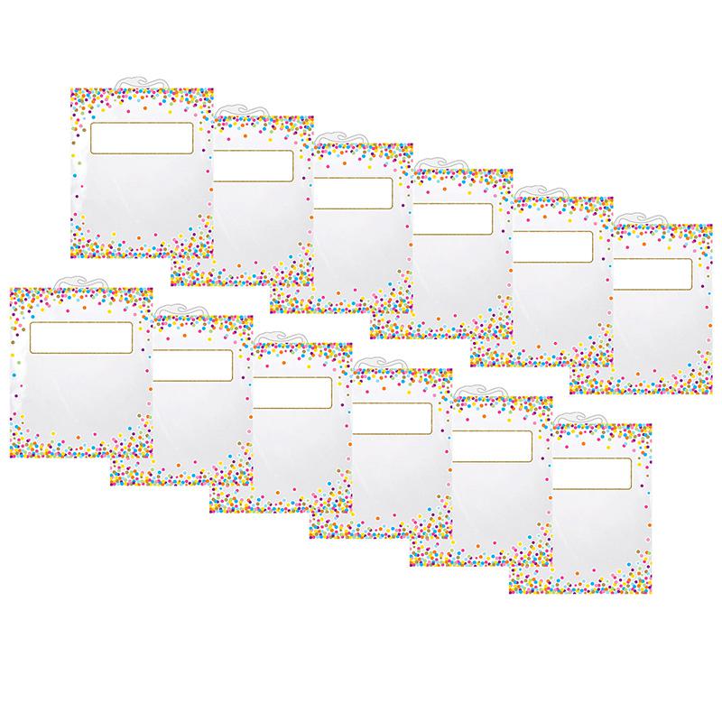 Hanging Confetti Pattern Storage/Book Bag, 11'' x 16'', Pack of 12 - ASHLEY PRODUCTIONS