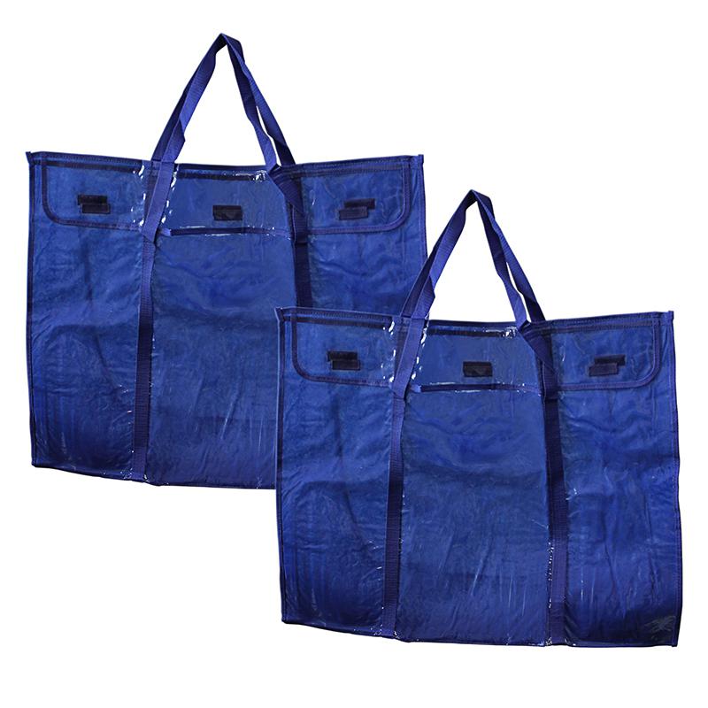 Deluxe Bulletin Board Storage Bag, Clear/Blue, 30'' x 24'', Pack of 2 - Carson Dellosa Education