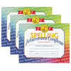 Spelling Achievement Certificate, 30 Per Pack, 3 Packs - Hayes Publishing