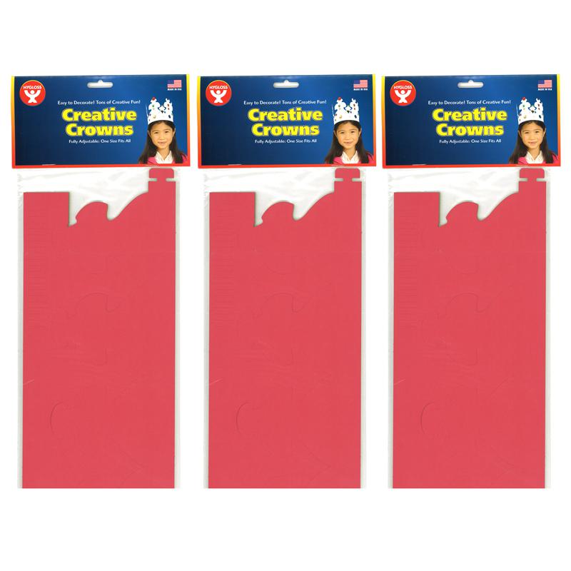 Bright Tag Crowns, 24 Per Pack, 3 Packs - Hygloss