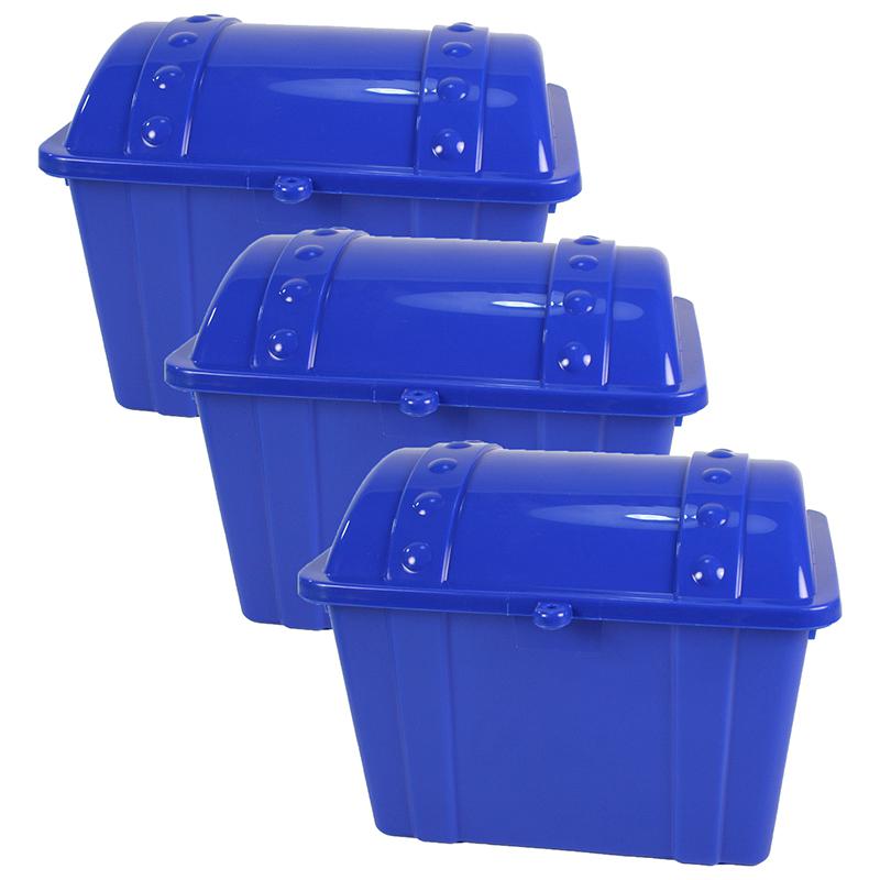 Jr. Treasure Chest, Blue, Pack of 3 - Romanoff